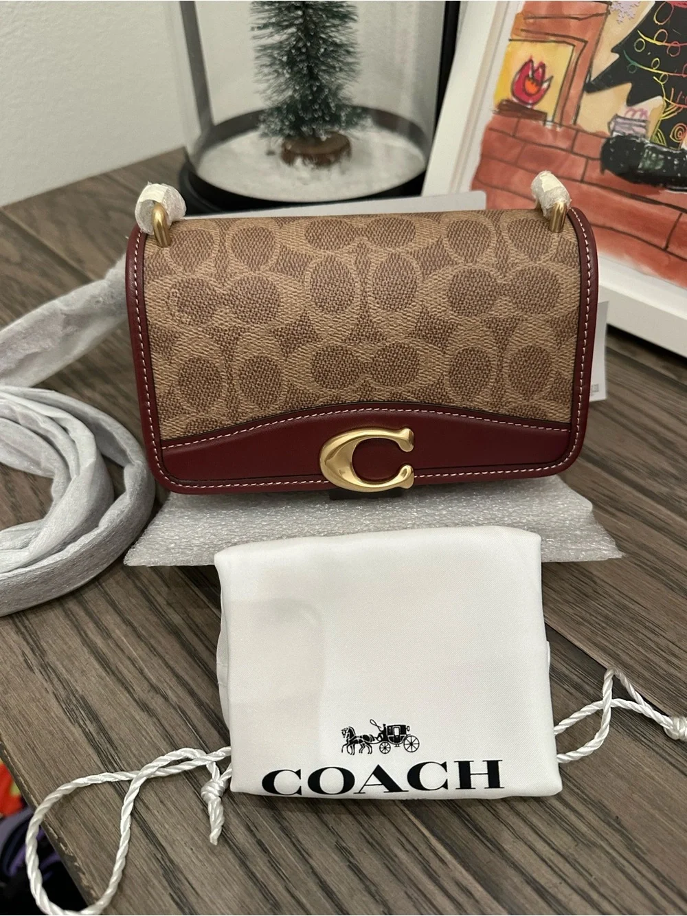 NWT COACH Bandit Crossbody Horse and Carriage and Rabbit Charms CF936